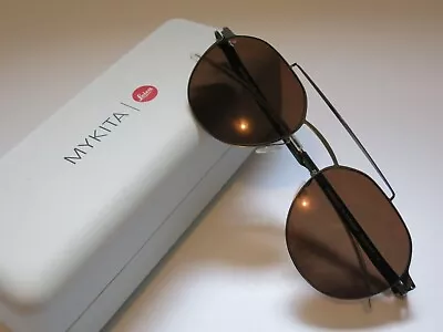 Mykita LEICA ML04 Shiny Graphite Brown Polarized Eyeglasses Sunglasses Shade NEW • $599