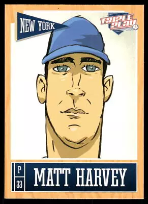 Matt Harvey 2013 Panini Triple Play #54 New York Mets • $0.99