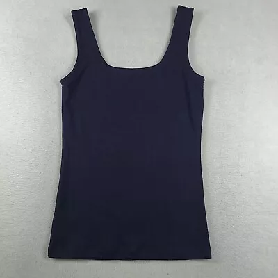 Country Road Tank Blue Size XS Australian Cotton Basic Womens Casual Top • $14