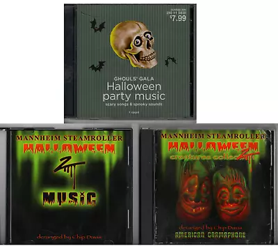 GHOULS' GALA HALLOWEEN PARTY MUSIC CD & Mannheim  Steamroller Halloween CD & DVD • $4.75