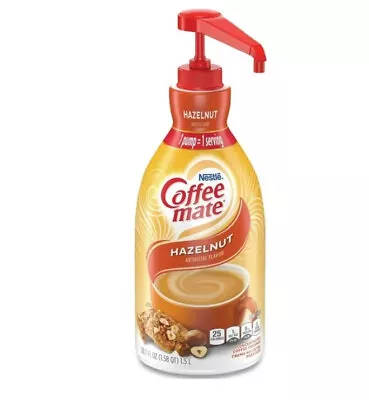 Coffee-Mate Hazelnut Liquid Creamer Pump Bottle 1.5L • $19.90