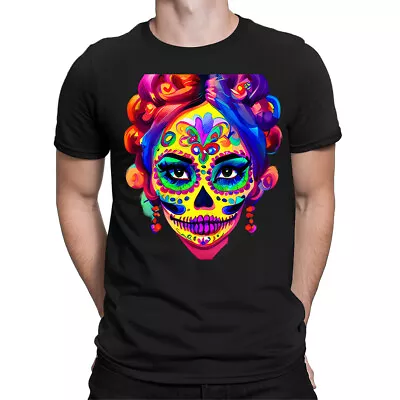 Mexican Skull Tattoo Rock Metal Biker Goth Sugar Candy Mens Womens T-Shirts #ADN • £9.99