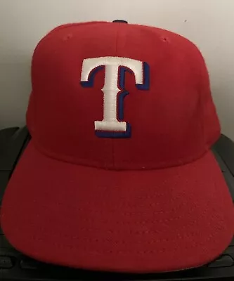 Vintage 90's Texas Rangers New Era 59Fifty Pro Model Fitted Size 7 1/2 • $29.99