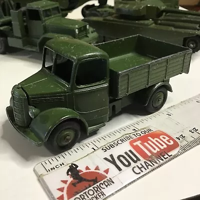 Vintage Meccano Dinky Toys Military Green #411 Bedford Stake Truck 1/50 England • $7.50