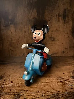 Vtg MARX Plastic Mickey Mouse Friction Vespa Lambretta Scooter Disney • £145.96