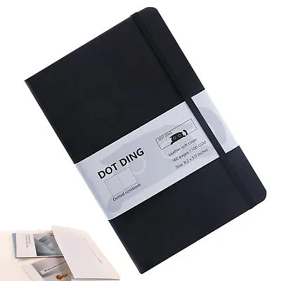 Dotted Notebook A5 100 GSM Journal Planner Hard Cover Bullet Scrapbook Stationer • $22.29