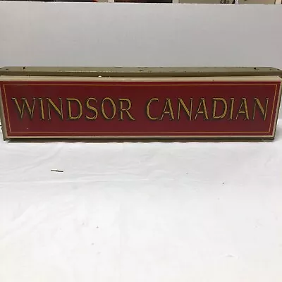 Vintage Windsor Canadian 24” Lighted Sign Works Great • $54.50