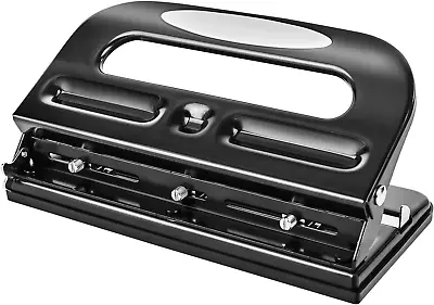 2/3 Hole Punch Semi-Adjustable 30 Sheet Capacity Black • $23.20