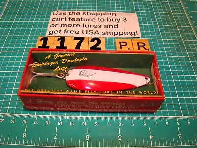 V1172 F Eppinger Daredevle  Fishing Lure W Box • $11.95