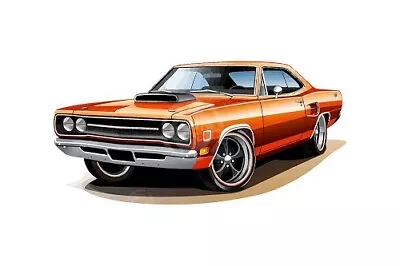 Muscle Car Retro Decals Stickers Mural Home Decor Bedroom Garage Kids Man Cave • $49.95