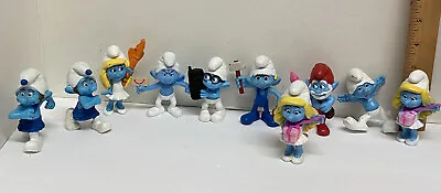 SMURFS McDonalds Happy Meal Toys Figures 2013 Peyo Lot Of 10 Clean • $11.99