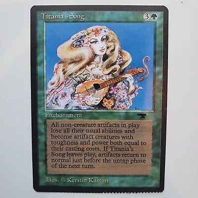 Crimped Titania's Song Antiquities Mtg Nm • $22.16