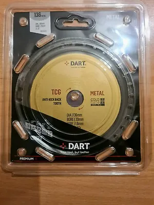 DART B33526 / PMC1362032 136MM NEW  TCT Metal Cutting For Makita Dcs552Z Saw • £15