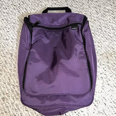  L.L. Bean Large Personal Toiletry Bag Purple Travel Organizer LLB 0WP02 • $14