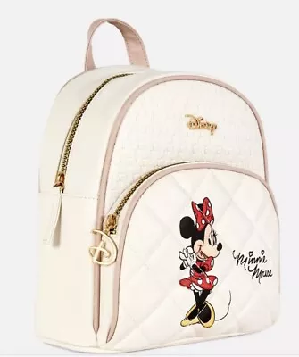 Disney Minnie Mouse Quilted Mini Faux Leather  Limited Edition Backpack NWT!! • $59.99