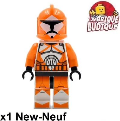 LEGO Figurine Minifig Star Wars Bomb Squad Trooper Orange Helmet Sw0299 New • $21.30
