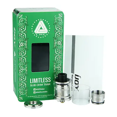 IJOY Limitless  ATOMISEUR - IJOY LIMITLESS Sub Ohm Tank ( Stainless ) • £9.99