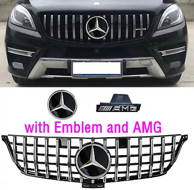 For Mercedes Benz W166 ML350 ML400 550 Grill 2012 13 14 2015 GT R Front Grille • $106.99