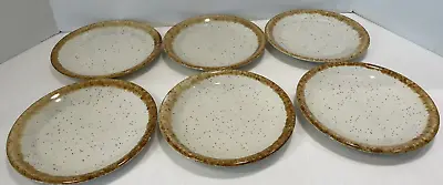 Set Of 6 Vintage MCCOY Pottery USA Graystone 7.5” Pottery Salad Plates Excellent • $29.99