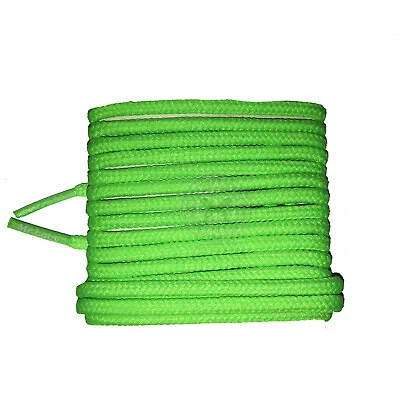 Mr Lacy Roundies - Neon Green Round Shoelaces (130cm Length | 4mm Width) • £4.99