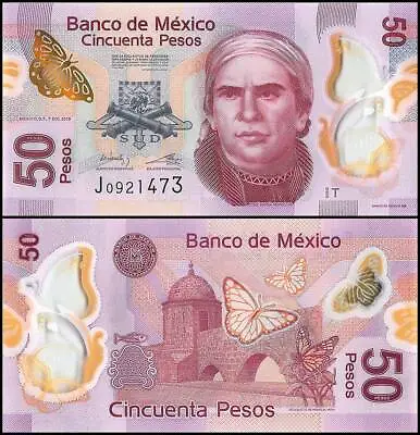  Mexico 50 Pesos 2015 Unc Jose Maria Morelos Y Pavoncalled Servant Of The Natio • $9.99