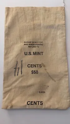 U.S. Mint Bag  Cents $50.  • $17