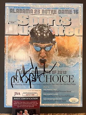 Michael Phelps Signed Sports Illustrated JSA COA Olympics 2012 Swimming Auto • $300