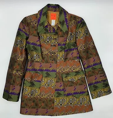 £286.11 • Buy Vintage Womens Christian Lacroix Bazar Blazer Jacket Viscose Coat Size 38 EUC