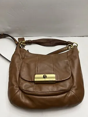Coach Kristin Leather Zip Tote Brown Handbag E1182-16808 • $38.47