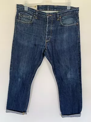 Mens Gap 1969 Williamsburg Straight Leg Jeans Size 36W 31L Japanese Selvage 2007 • £25