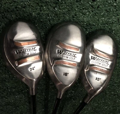 $25 • Buy Warrior Custom Golf Hybrids (3) RH Stiff