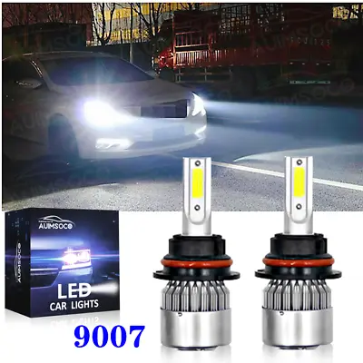 2x LED Headlight Kit 9007 HB5 Hi/Lo Beam Bulb Super Bright 8000K White 6000LM • $19.99