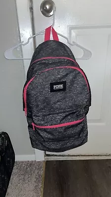 Victoria's Secret PINK Campus Backpack 2019 Book Bag Marl Gray NWT • $16