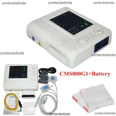  Portable Fetal Monitor Color FHR Battery Fetal Movement+Probe+Printer CMS800G • $459