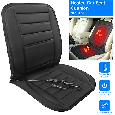 Universal Car Heated Seat Cushion Car Seat Heater Warmer Cover Winter Warmer Hot • $21.76