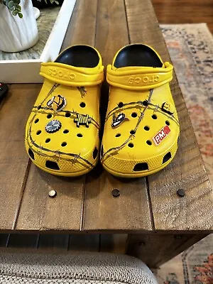 Post Malone Barbed Wire Crocs 2019 • $500