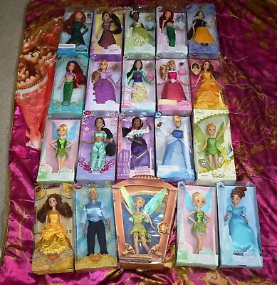 New 20 Disney Store Princess Tinkerbell + WHOLESALE LOT Classic Doll Collection • $200