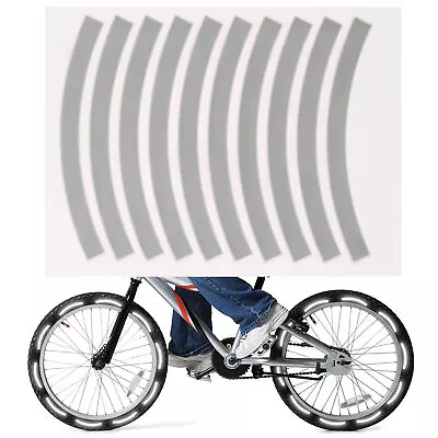 10pcs Adhesive Reflective Tape Cycling Safety Warning Sticker Bike P7K0 • $8.75