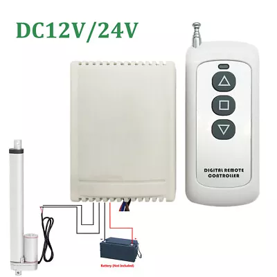 Electric Linear Actuator Controller DC 12V 24V Wireless Remote Control Receivers • £14.39