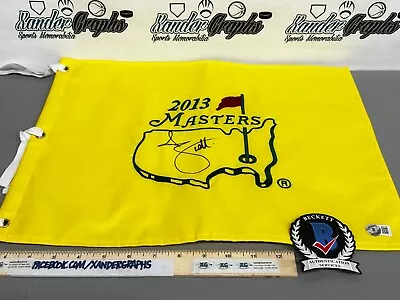 Adam Scott Signed Autographed 2013 Masters Augusta Pga Golf Pin Flag-beckett Bas • $289.99