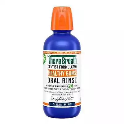 $9.89 • Buy TheraBreath Healthy Gums Mouthwash, Clean Mint, Antigingivitis, 16 Fl
