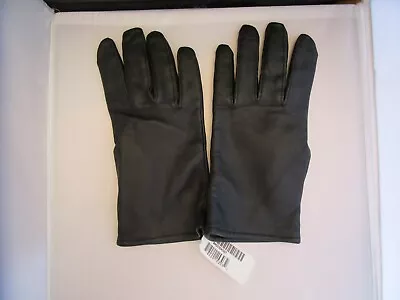 US Military Issue Unisex Black Leather Dress Uniform Lined Gloves Size 10 • $19