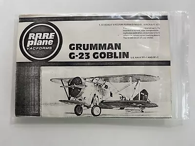 $12.99 • Buy Rare Plane 1/72 Grumman G-23 Goblin VacuForm Model Aircraft Kit