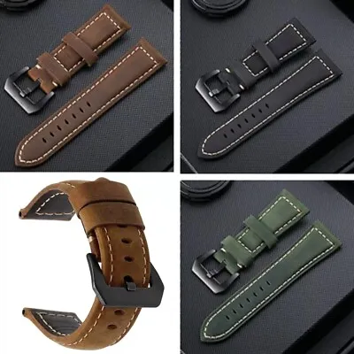 $14.99 • Buy Vintage Genuine Leather Watch Band Strap For Samsung Galaxy Watch 3 45MM / 46mm