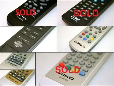 Assorted DGTEC LASER AIKO IKUSI NORMENDE DIAMOND TV Audio Remote Controls • $10