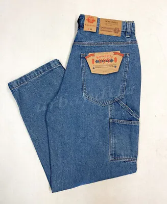 Men's Loose Fit Carpenter Denim Jeans Baggy Work Pants Size 30-44 Kno Betta • $24.95