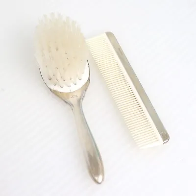 1940s/50s Inman Vintage Mid Century Sterling Silver Baby Brush & Comb Set • $14.99