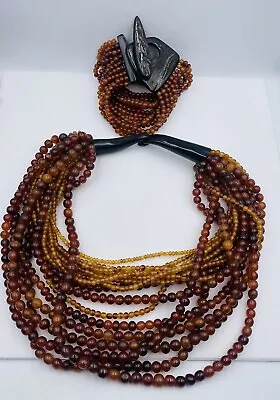 Gerda Lynggaard Monies Denmark Vintage Horn Necklace & Bracelet Set • $500