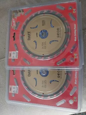 DART Thin Kerf TCT Wood/Timber Cutting Circular Saw Blades STK 165 30 24 • £25.40
