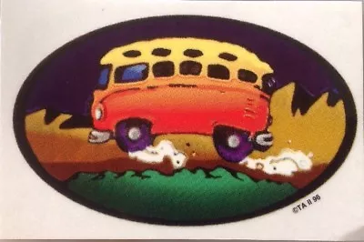 Volkswagen Bus Decal Or Sticker New Vw Bus In Orange & Yellow Dirt Road Travelin • $3.50